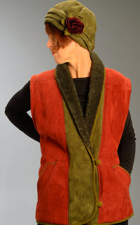 Jacket Vest with Flapper Hat